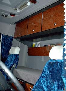 Scania 4 lage cabine: Grote kast achter i.p.v. 2e bed